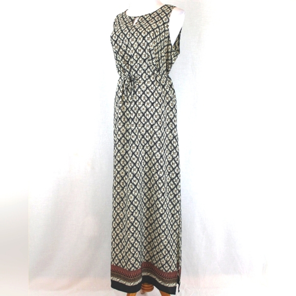 Vintage Traditional Sleeveless Kaftan Dress Made in Dubai UAE M L Beautiful!! - Picture 2 of 15